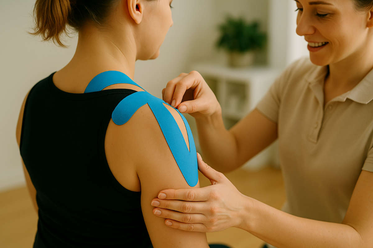 Behandlung mit Kinesotape